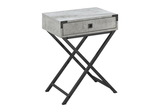 Accent Side Table, Storage Drawer, Stylish Design Contemporary & Modern