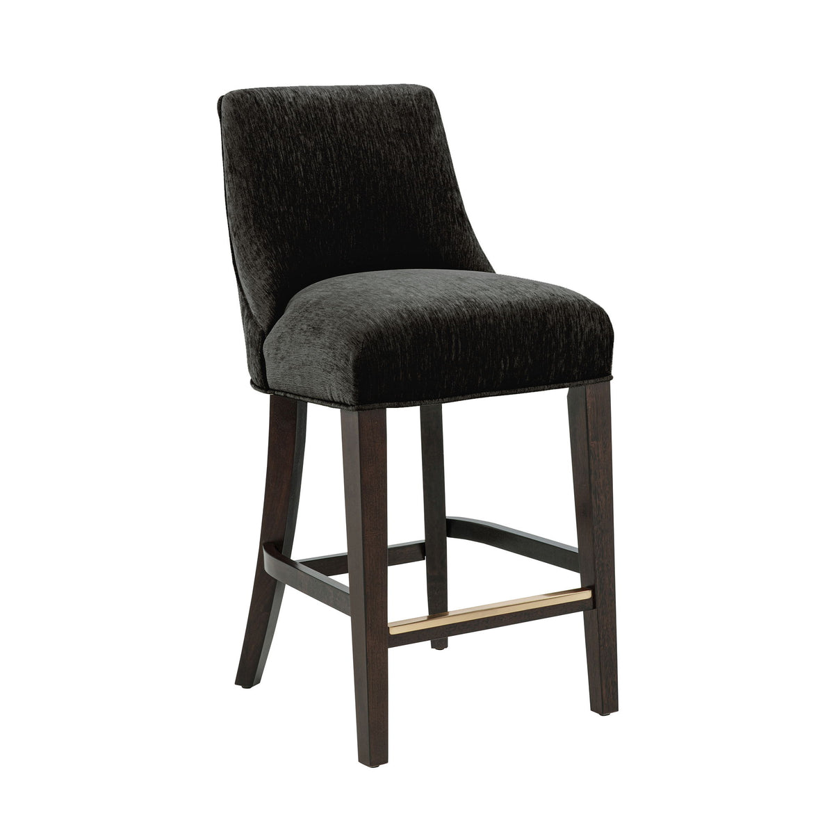 Manhattan Beever - Chenille Wood Stool