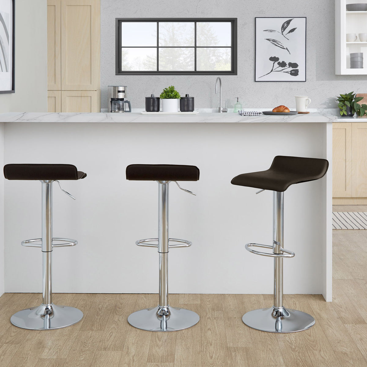 Ale - Contemporary Adjustable Barstool (Set of 2)