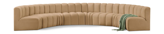 Arc - Velvet 8 Piece U-Shaped Modular Sofa