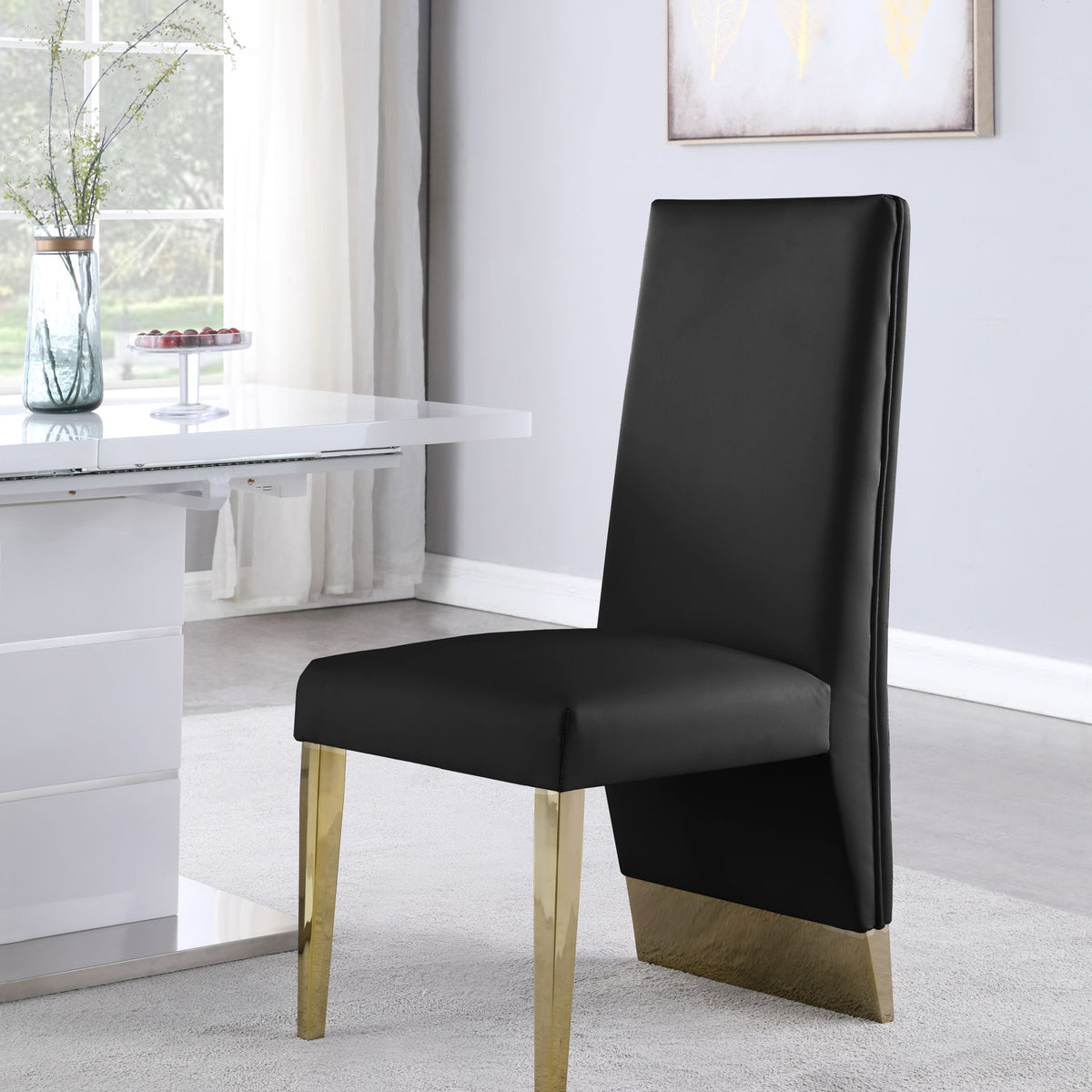 Porsha - Dining Chair (Set of 2) - Gold Base