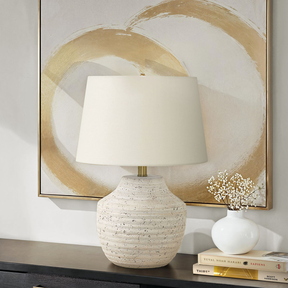 Modern Lighting, Table Lamp, Concrete - Cream