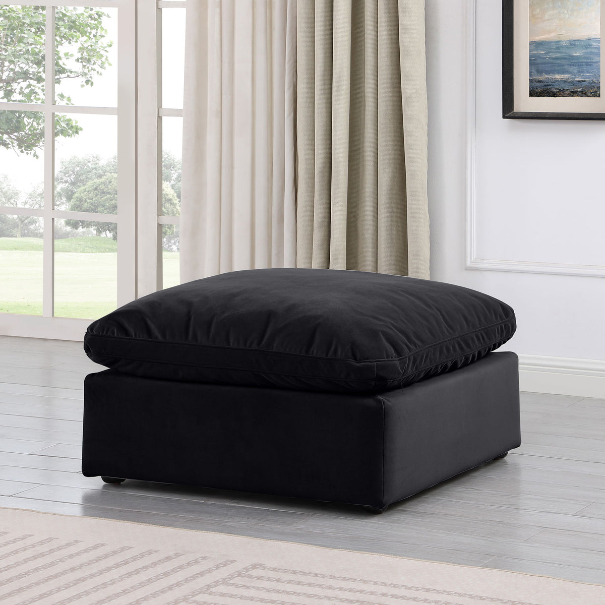 Indulge - Velvet Ottoman