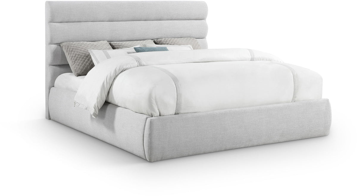 Adam - Linen Fabric Bed With 52" Headboard