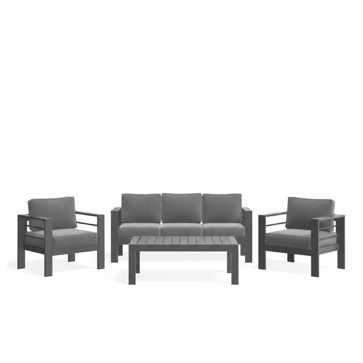 Outdoor Patio Set, All-Weather With Thick Cushions