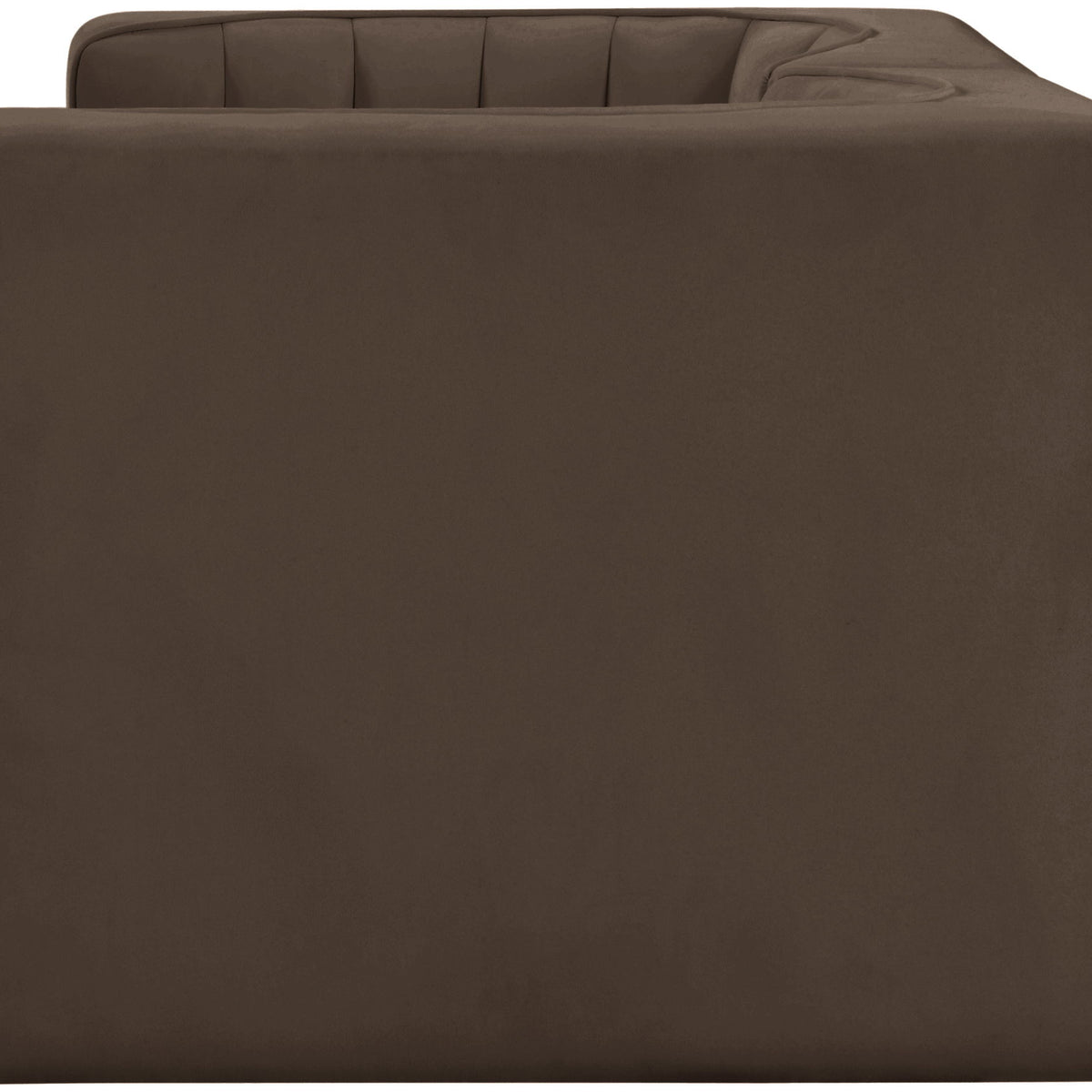 Rummi - Velvet Performance Fabric Upholstered 2 Piece Modular Loveseat