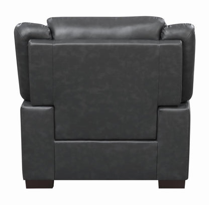 Arabella - Upholstered Padded Arm Accent Chair - Gray