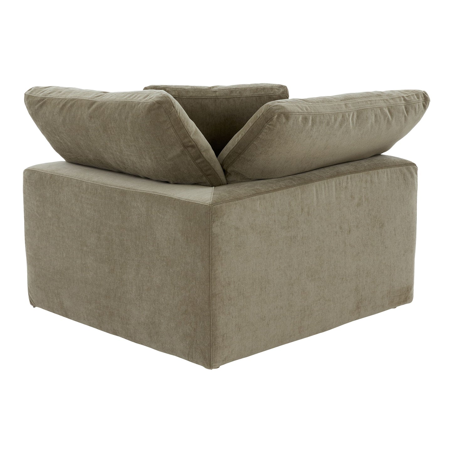 Clay - Corner Chair Performance Fabric - Light Brown