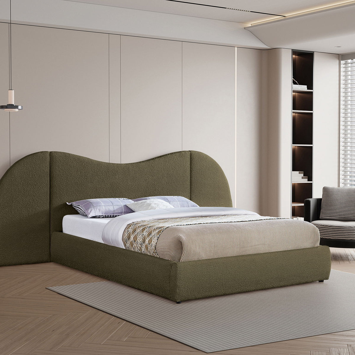 Everest - Boucle Fabric Bed