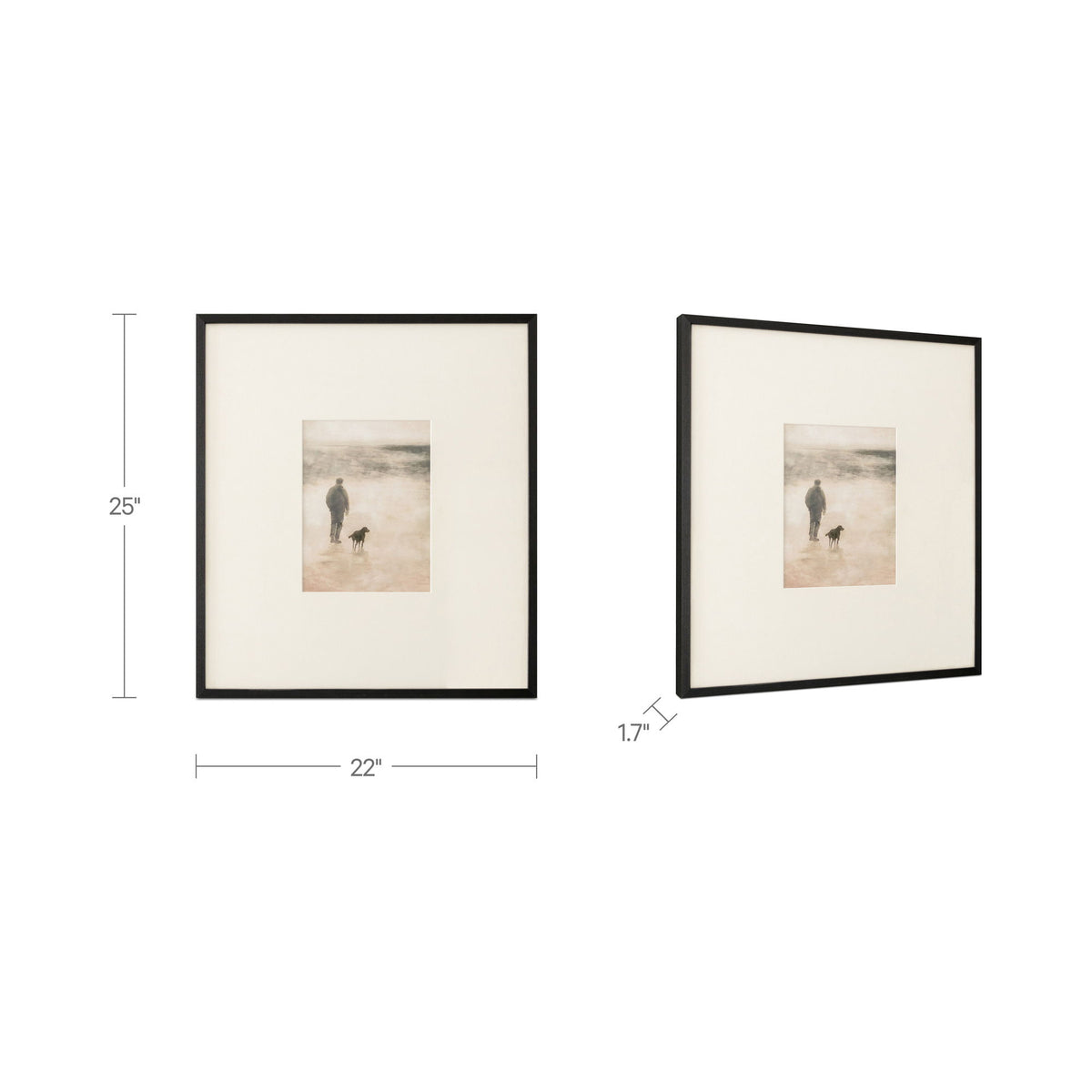Strand - Framed Print - Beige