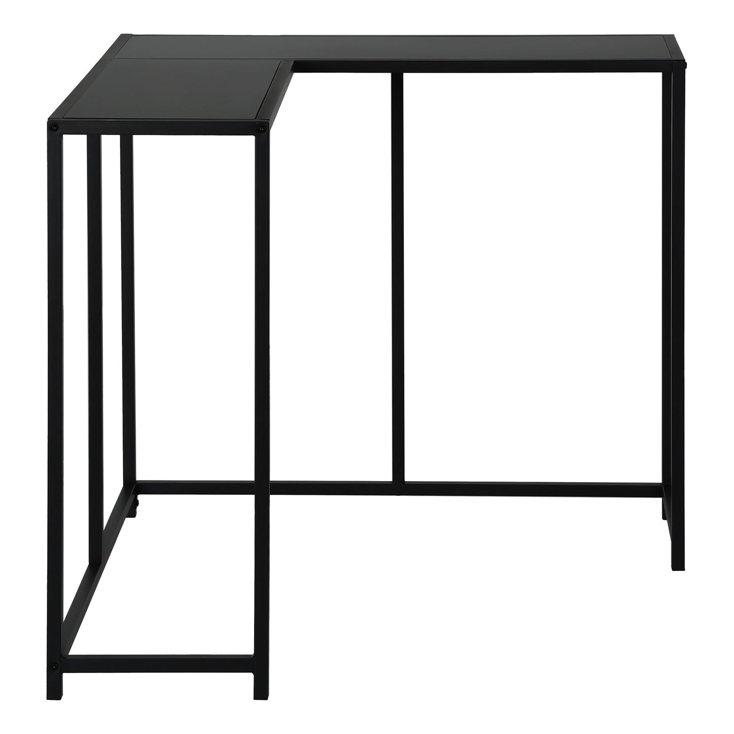 Corner Accent Console Table For Entryway, Contemporary & Modern - Black