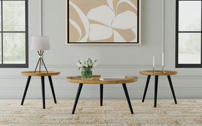 Zoe - Mango Wood Coffee Table Set
