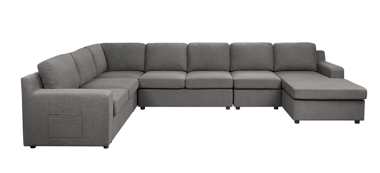 Waylon - Linen Sectional Sofa