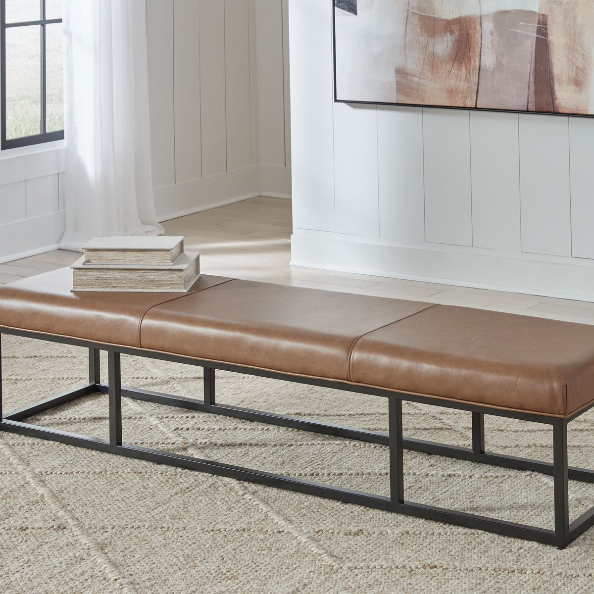Joston - Caramel - Accent Bench