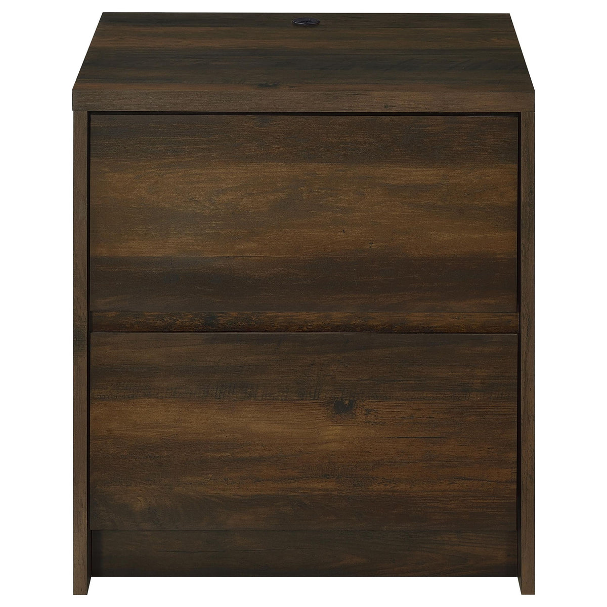 Transitional Nightstand With Dual USB Charging And Motion Sensor Light