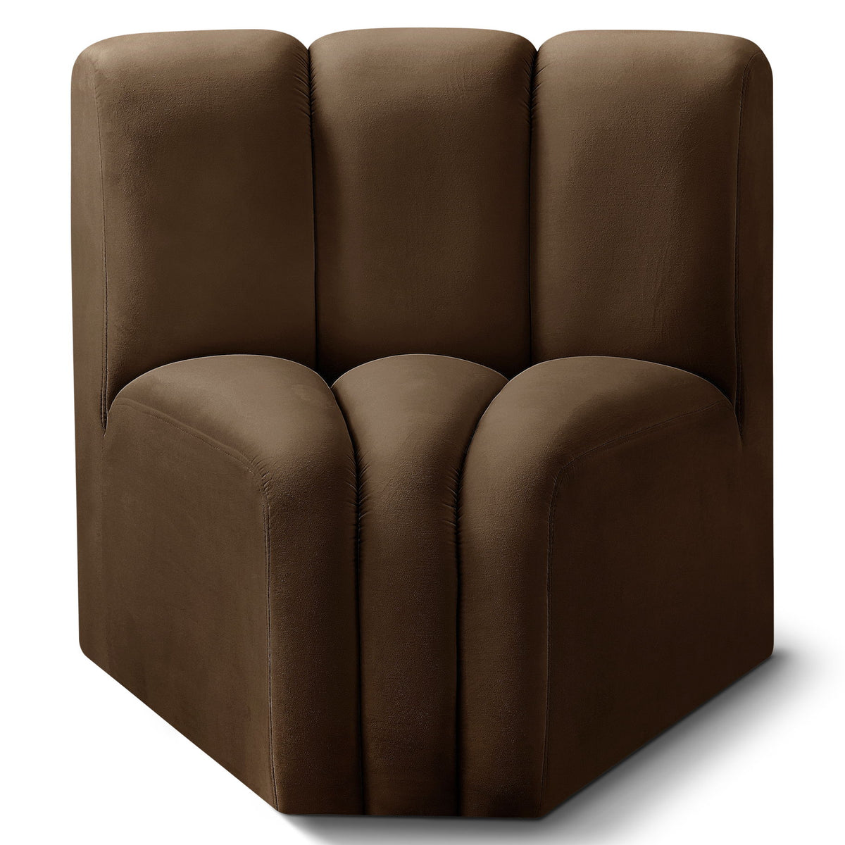 Arc - Velvet Curved Corner Chair