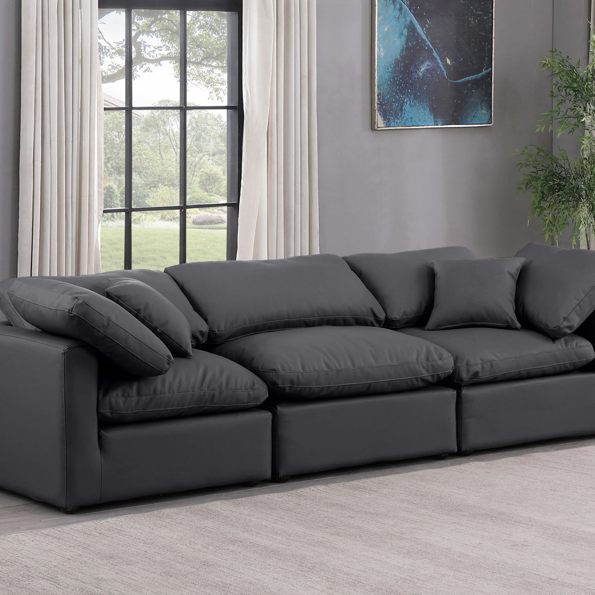 Indulge - Faux Leather 3 Seat Modular Sofa