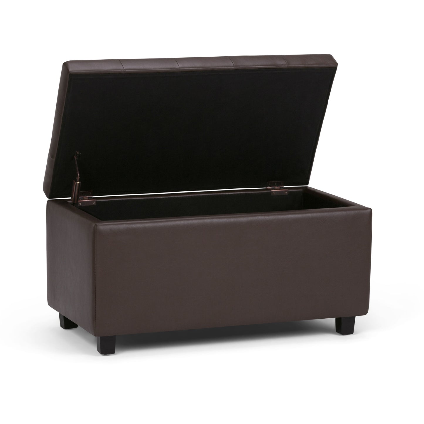 Cosmopolitan - Storage Ottoman - Chocolate Brown