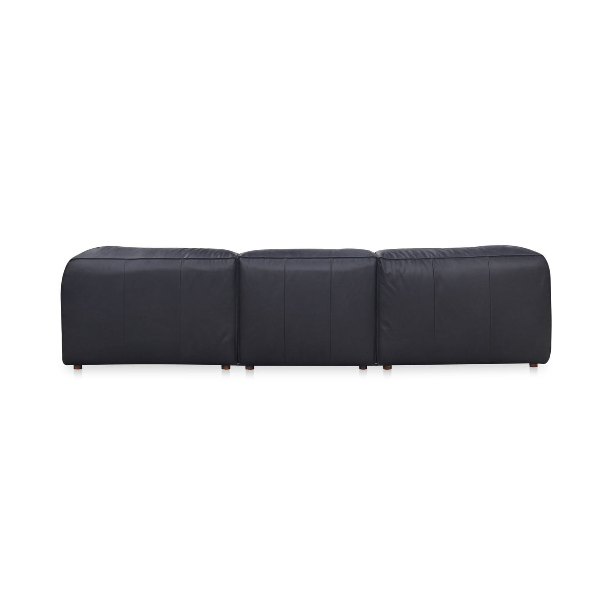 Form - Dream Modular Leather Sectional - Vantage Black