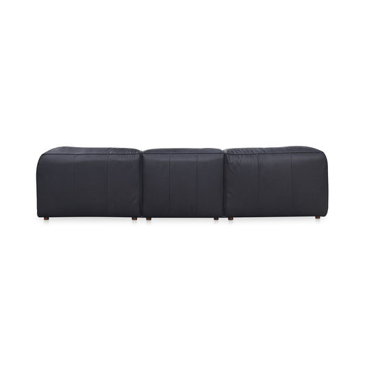 Form - Dream Modular Leather Sectional - Vantage Black