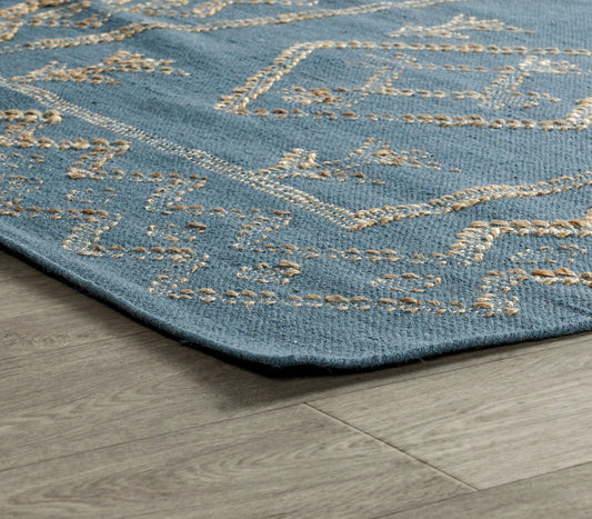 Comporta - 2' x 3' Lagos Rug - Blue/Natural