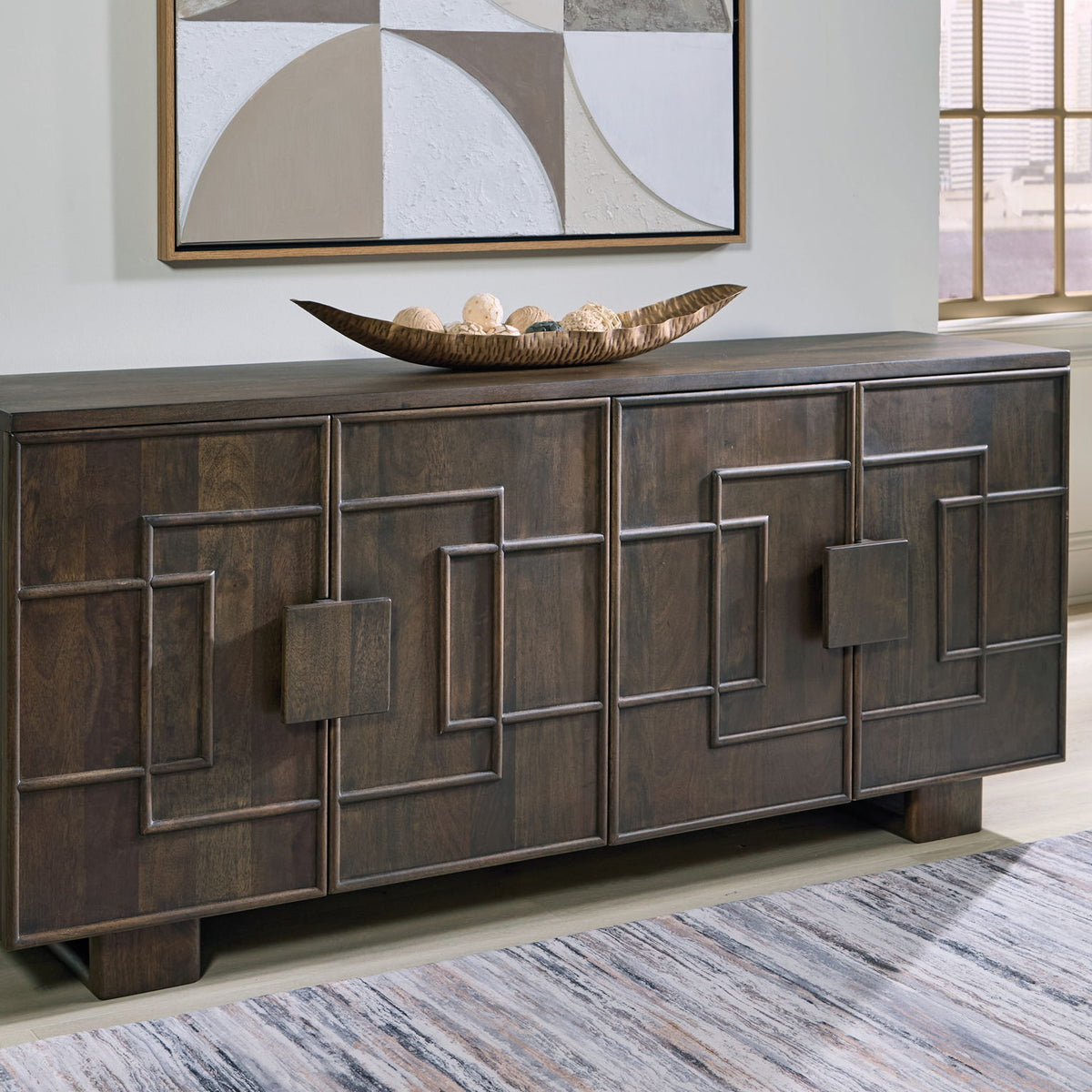 Cato - Accent Cabinet - Dark Brown
