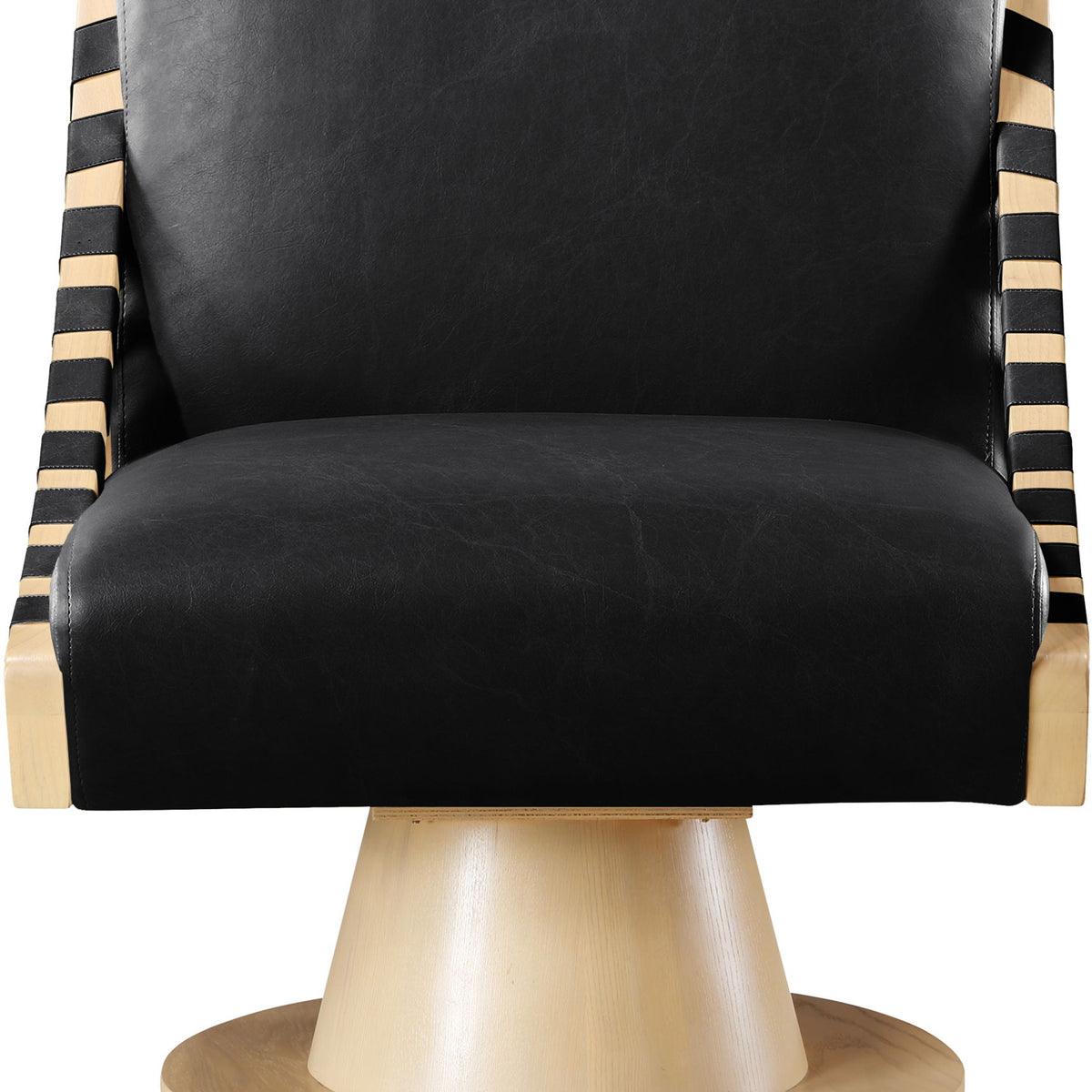 Millwin - Swivel Accent Chair With Natural Base