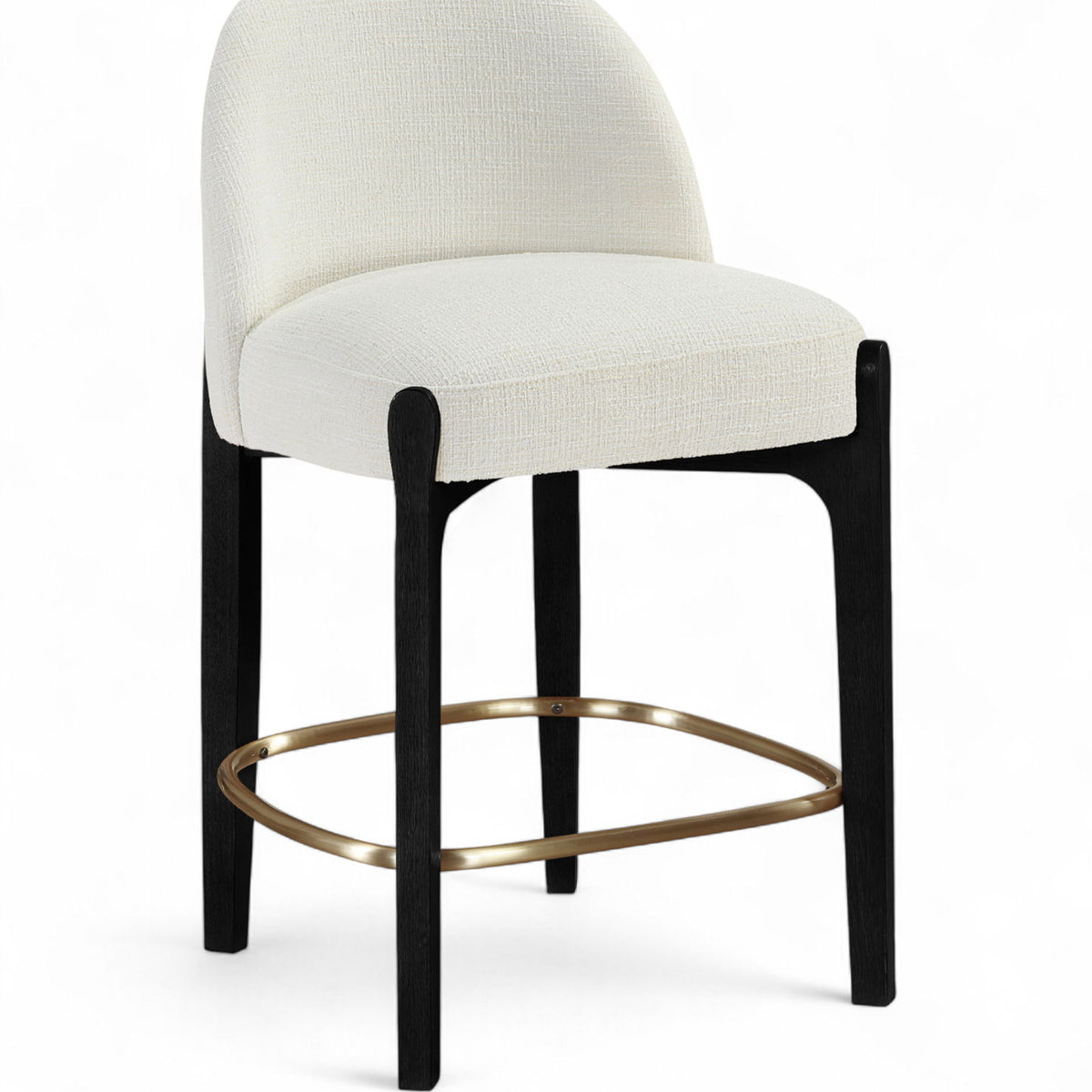 Torino - Counter Stool With Brushed Black Base