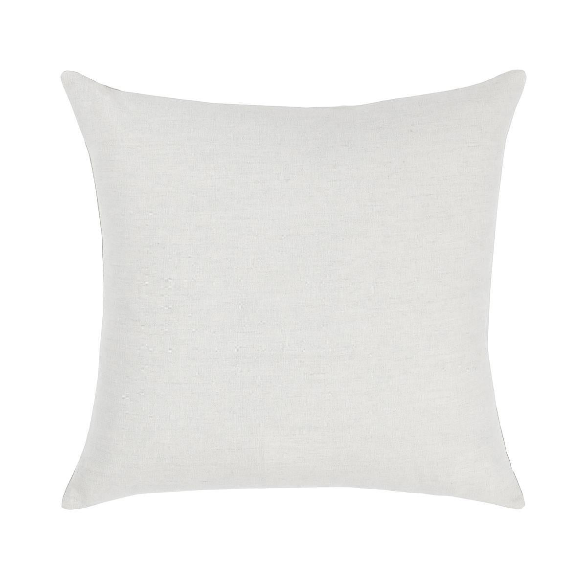 22x22 square throw pillow cover, light gray/white solid fabric with plain back