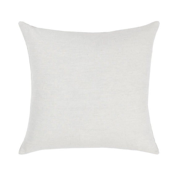 22x22 square throw pillow cover, light gray/white solid fabric with plain back