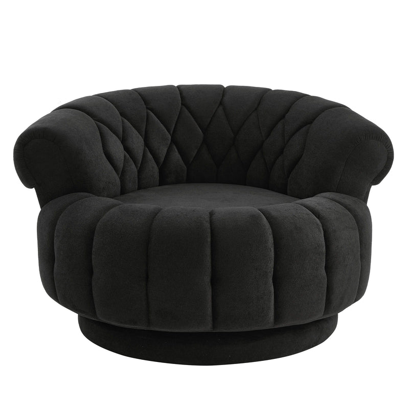 Round Swivel Accent Chair With Rotation