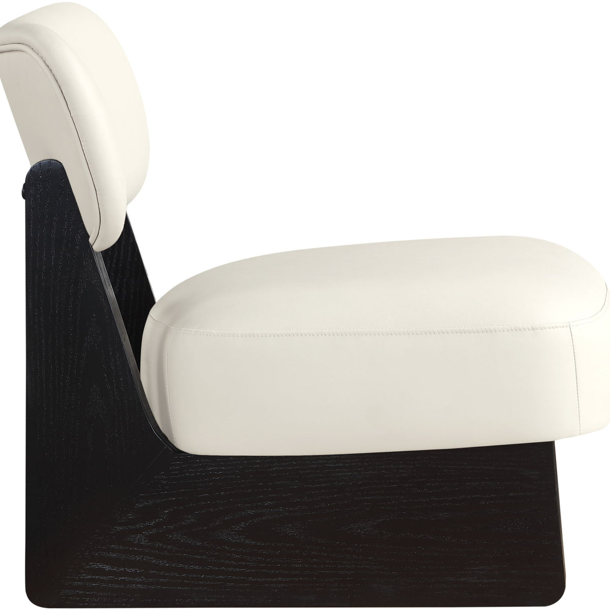 Vetra - Vegan Leather Upholstered Accent Chair With Black Base