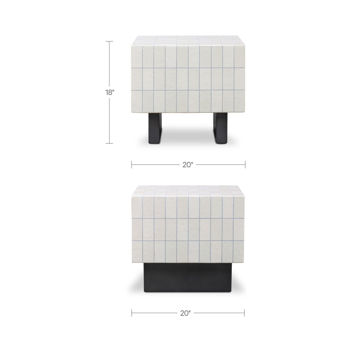Farren - Outdoor Side Table - Cream
