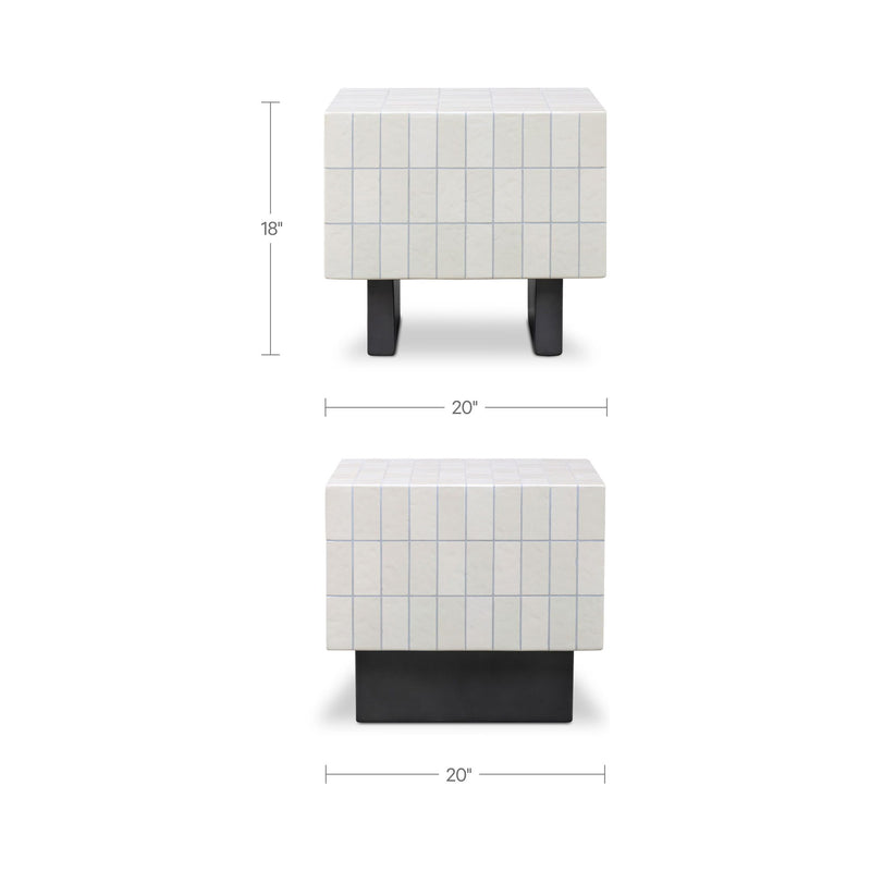 Farren - Outdoor Side Table - Cream