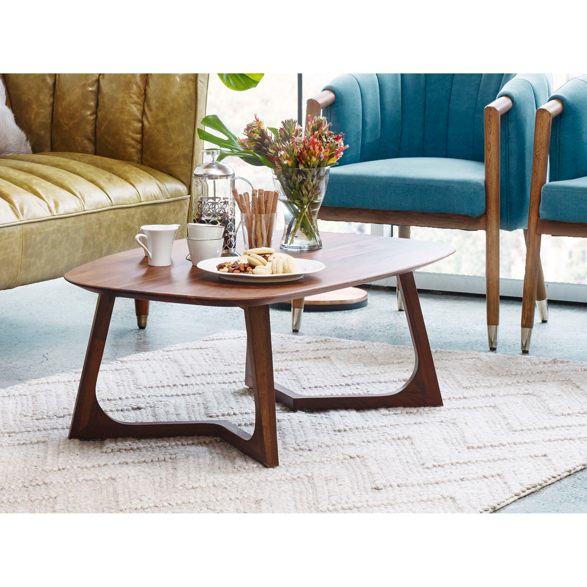 Godenza - Small Coffee Table - Natural Walnut