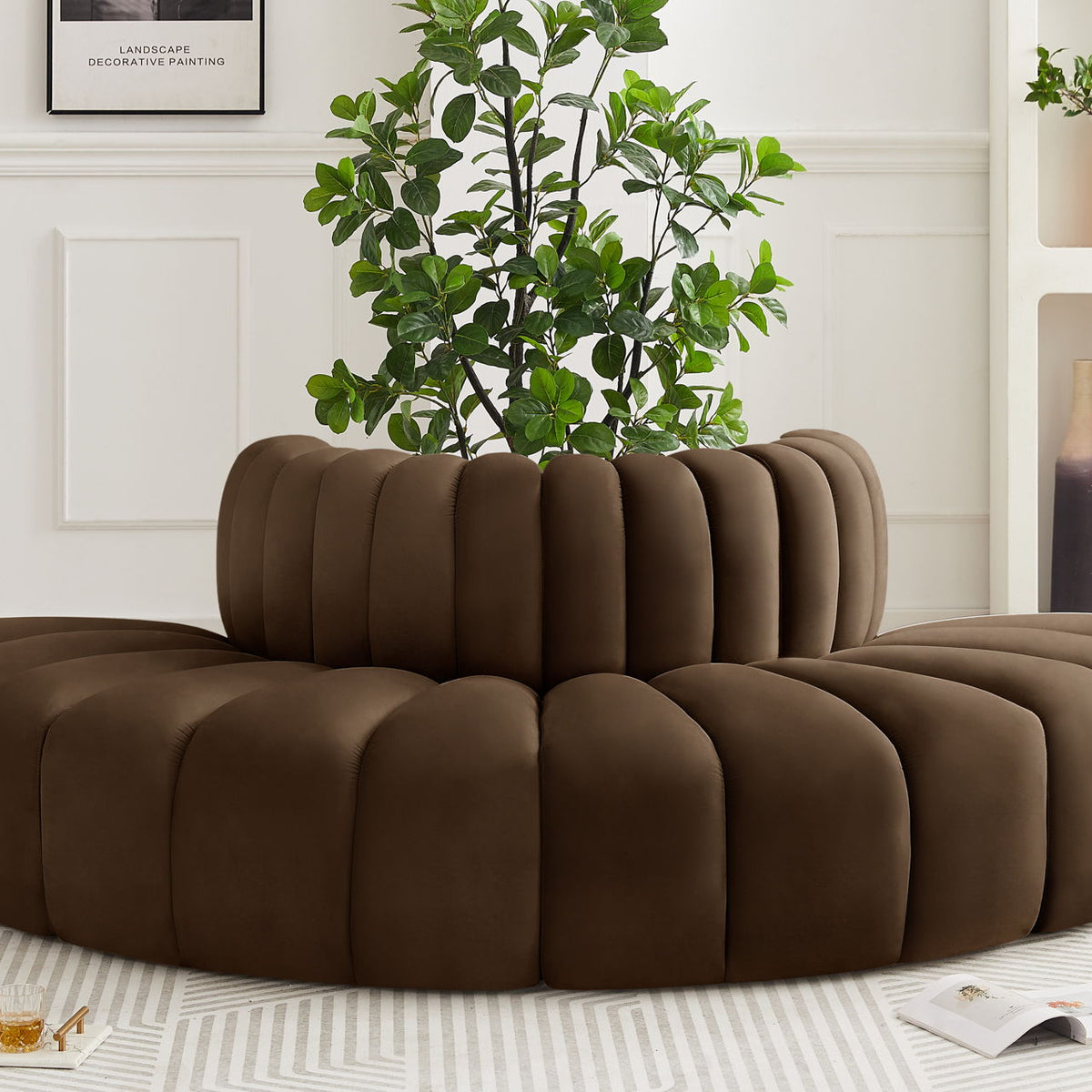 Arc - Velvet 4 Piece Modular Sofa
