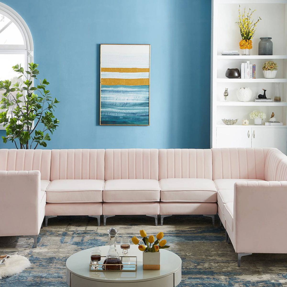 Alina - 8 Piece Modular U-Shaped Sectional