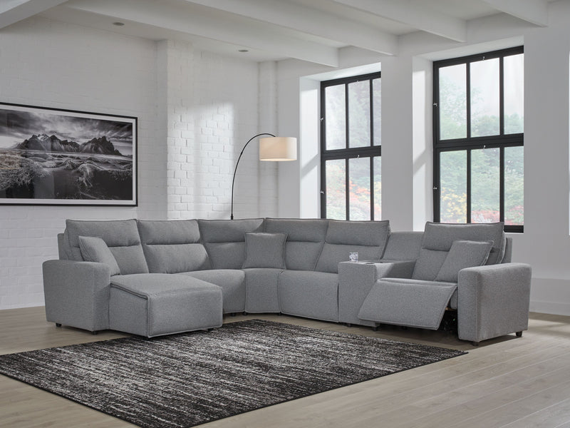 ModMax II - Salt And Pepper - Reclining Sectional