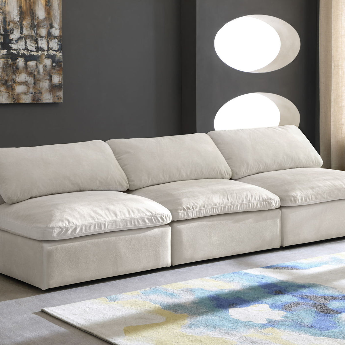 Cozy - Modular Armless 3 Seat Sofa