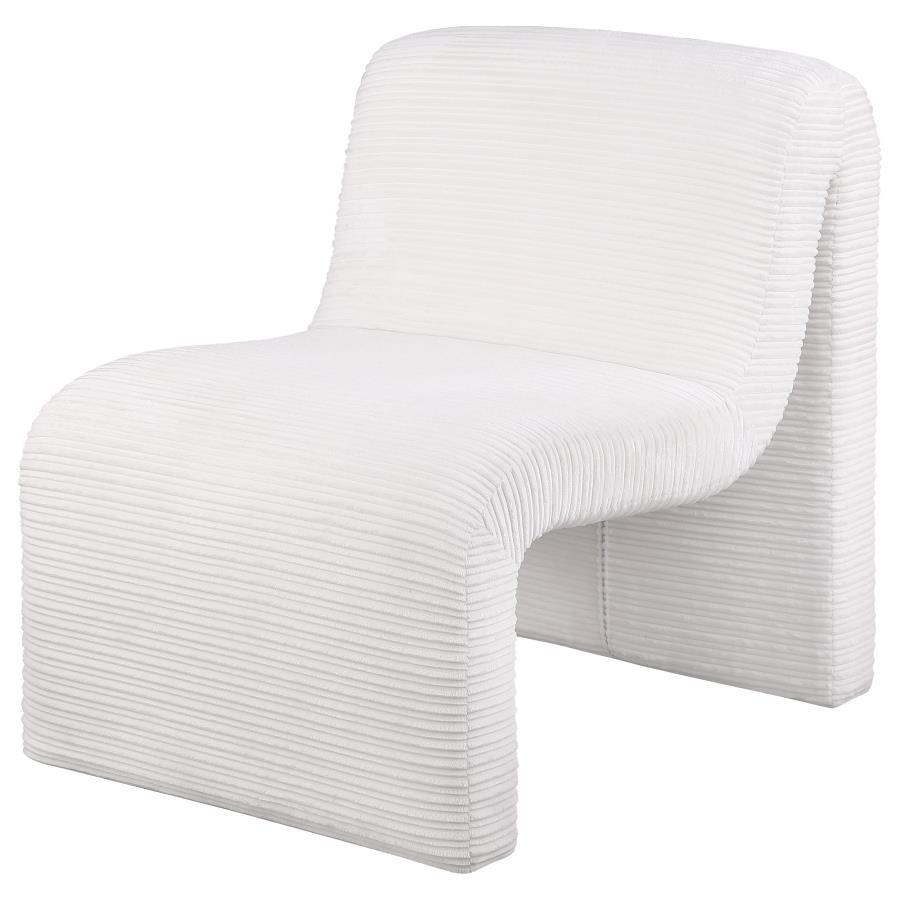 Drayton - Upholstered Curved Armless Accent Chair