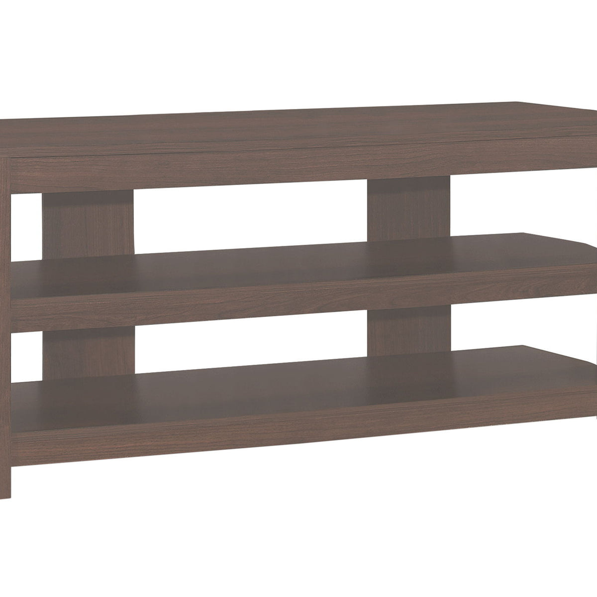 TV Stand, Console, Media Entertainment Center, Storage Shelves, Contemporary & Modern - Cherry