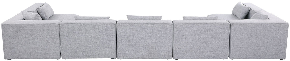 Cube - Linen 7 Piece Modular U-Shaped Sectional