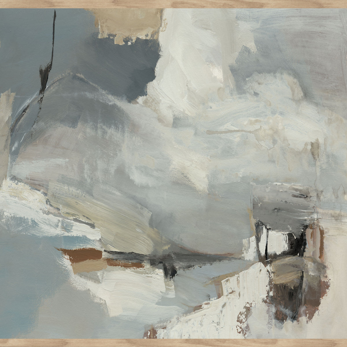 Wake - 48" x 72" Painting By Buddy Whitlock - Blue