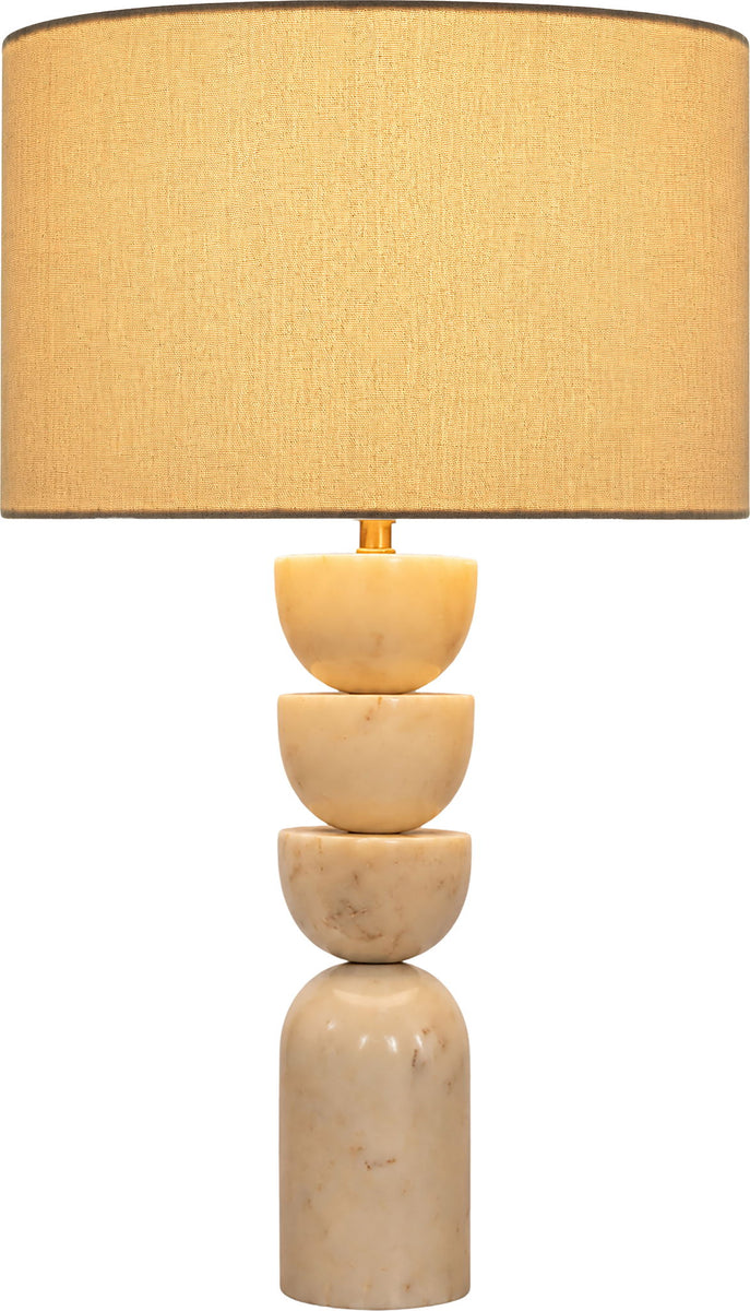 Opus - Linen Textured Fabric And Brass Table Lamp