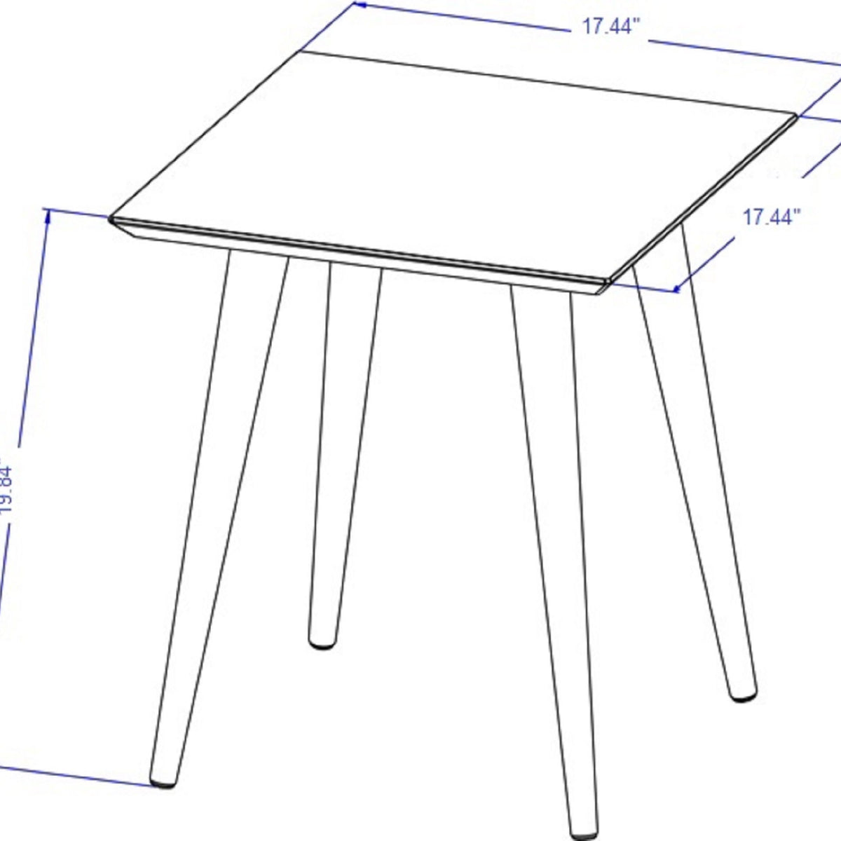 Manhattan Utopia - Rectangle Table - White