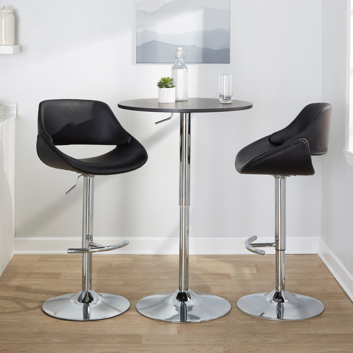 Elia - Contemporary Adjustable Bar Table