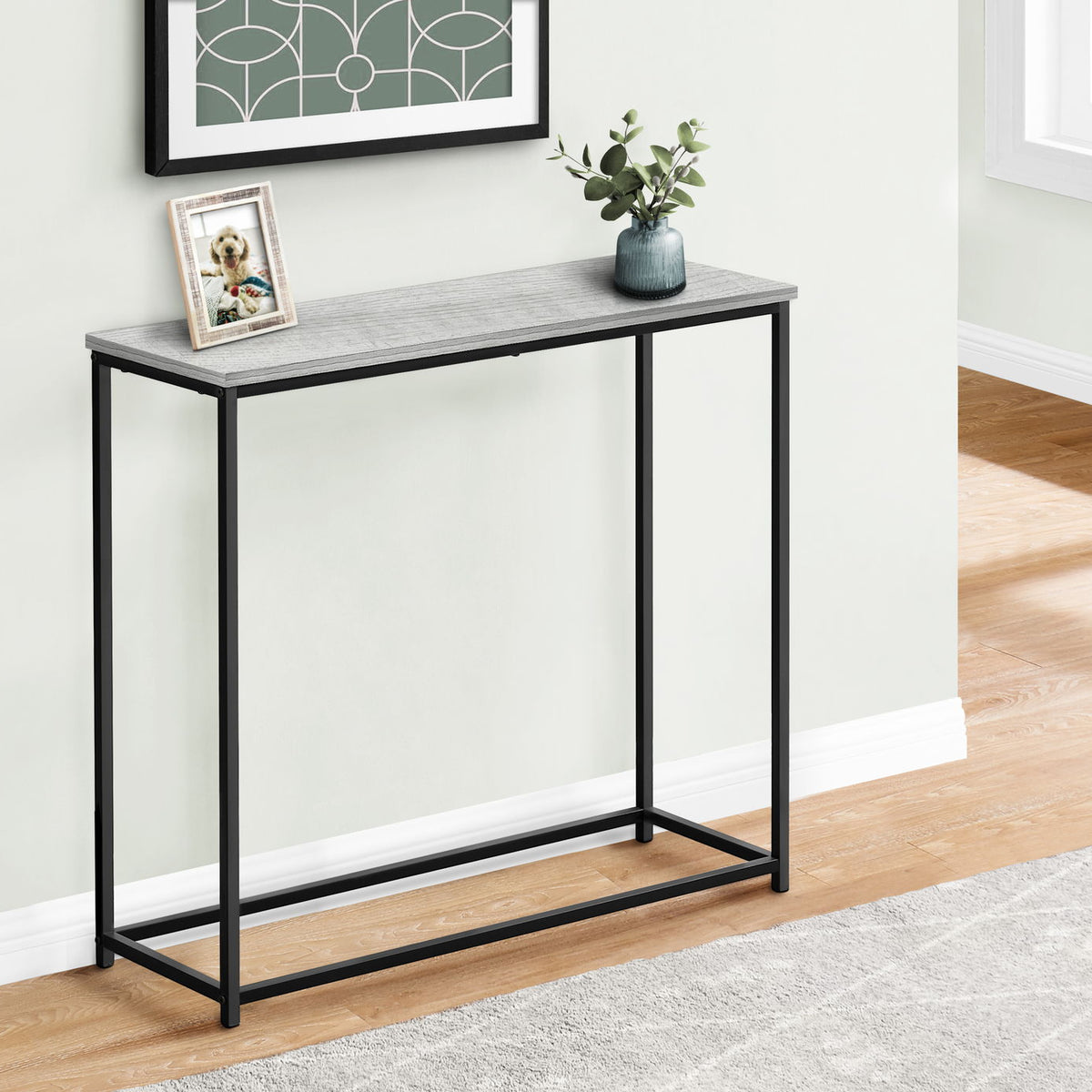 Accent Console Table For Entryway, Stable Support, Contemporary & Modern