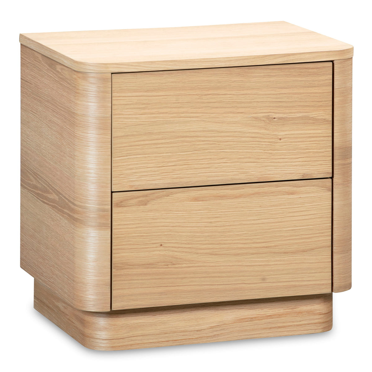 Round Off - Tall Nightstand - Light Brown