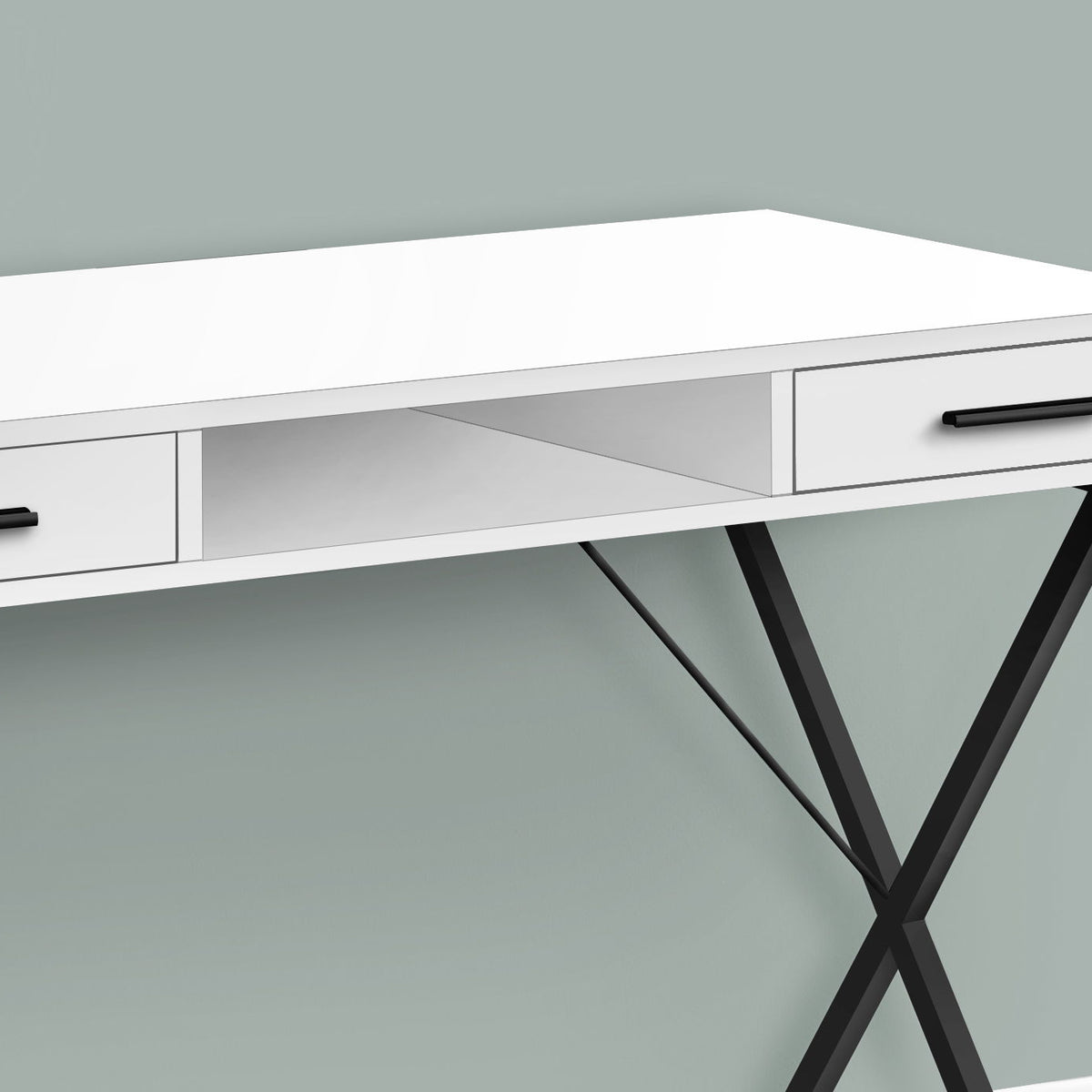 Computer Desk, Home Office, Laptop, Left / Right Set-Up, Storage Drawers, Work, Contemporary, Modern