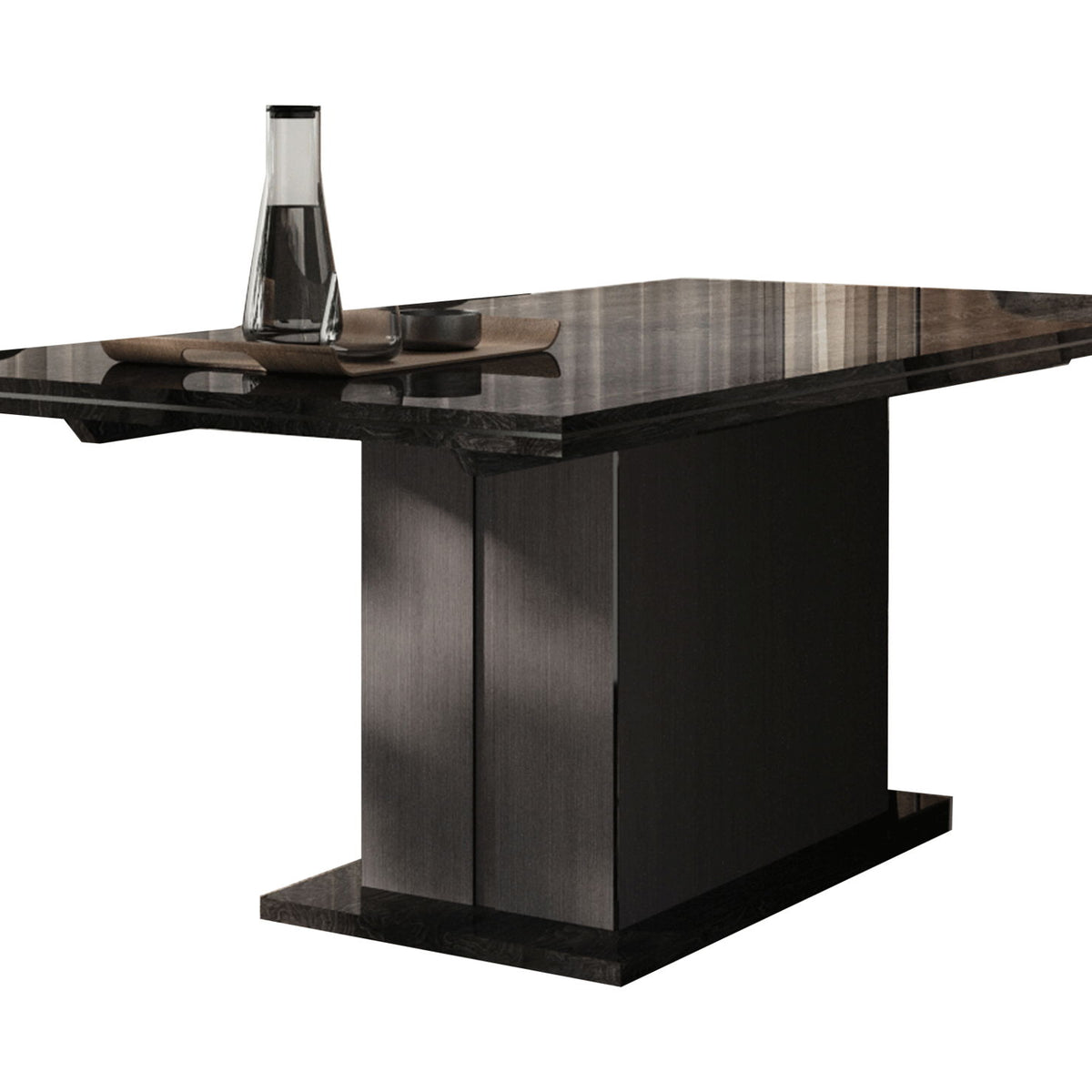 Aris - Dining Table With Extension - Black
